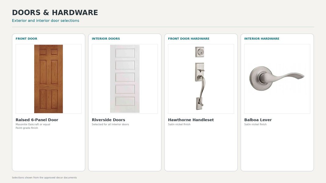 View the Bluebell interior doors and hardware by DRB Homes at Anderson Parc, Lot 171, 2158 S 242nd Lane in Buckeye, AZ.