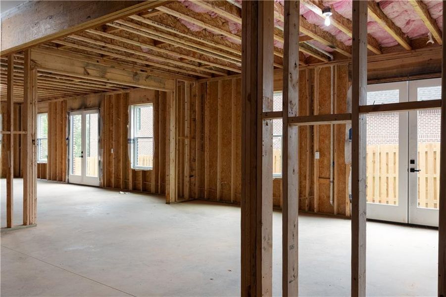 In-progress construction of a new home in , Buford, GA (Image 90). In-progress construction of a new home in , Buford, GA (Image 90).