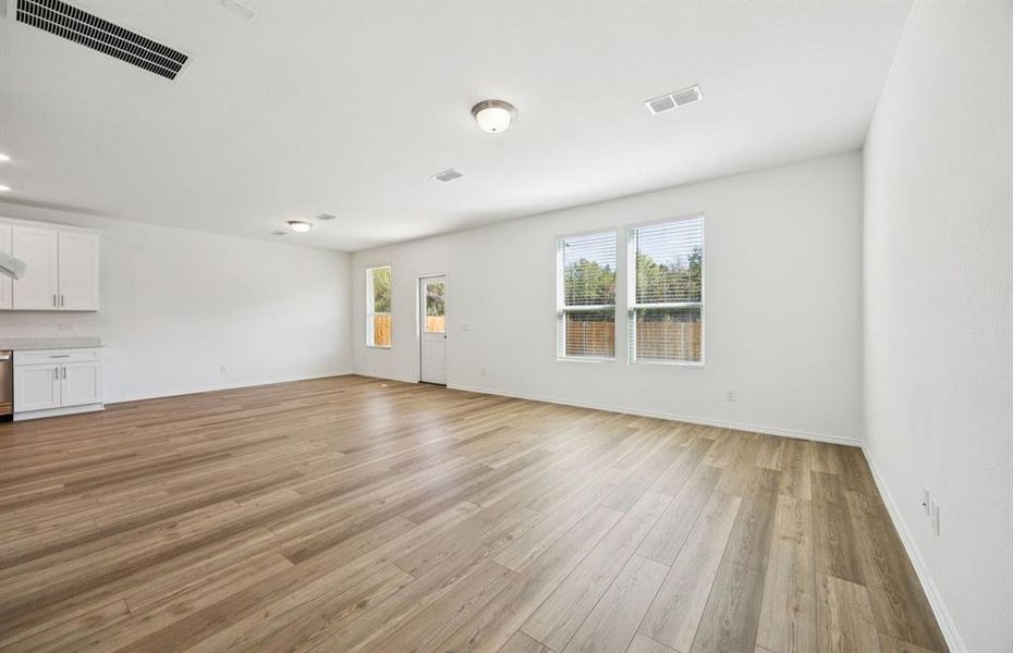 Gathering room with view of main living areas