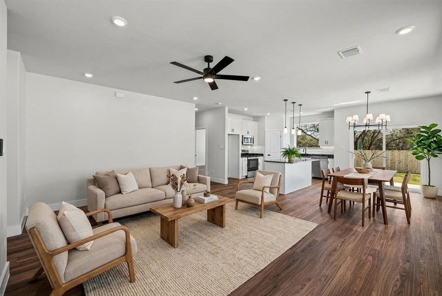Furnished interior view inside a new home in , Granbury (Image 9).