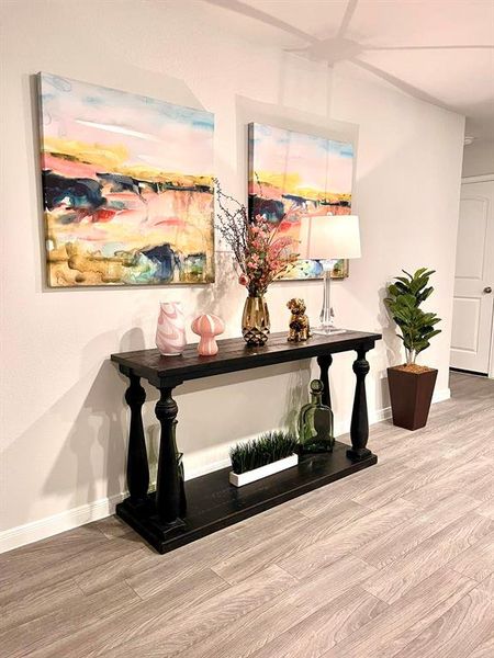 Furnished interior view inside a new home in Waterside at Cedar Creek, Abilene (Image 12). Furnished interior view inside a new home in Waterside at Cedar Creek, Abilene (Image 12).