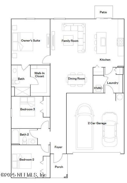 2D floor plan layout of this home in , Palm Coast, FL (Image 2). 2D floor plan layout of this home in , Palm Coast, FL (Image 2).