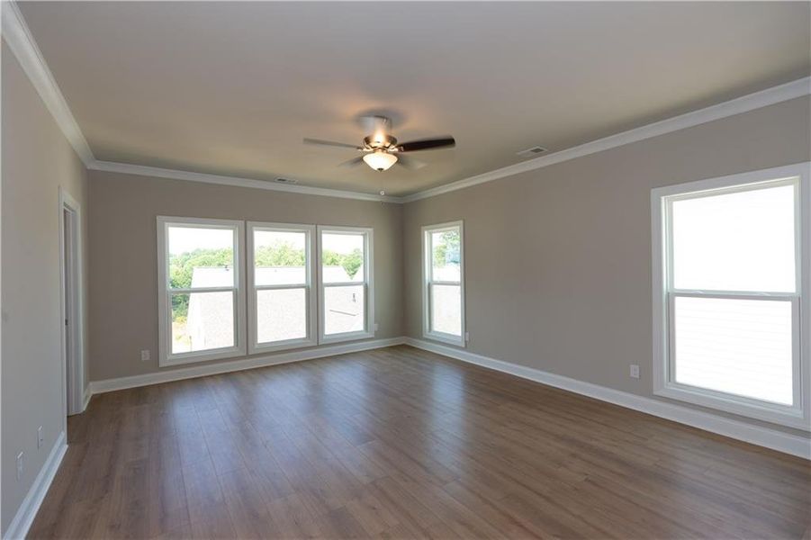 Spacious, unfurnished interior of a new home in Waterside Single Family, Peachtree Corners (Image 14). Spacious, unfurnished interior of a new home in Waterside Single Family, Peachtree Corners (Image 14).