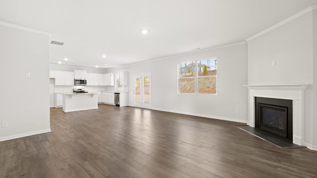 Representative unfurnished interior of a home built from the Hanover by D.R. Horton in Parkside at Carter Grove, Cartersville (Image 21).