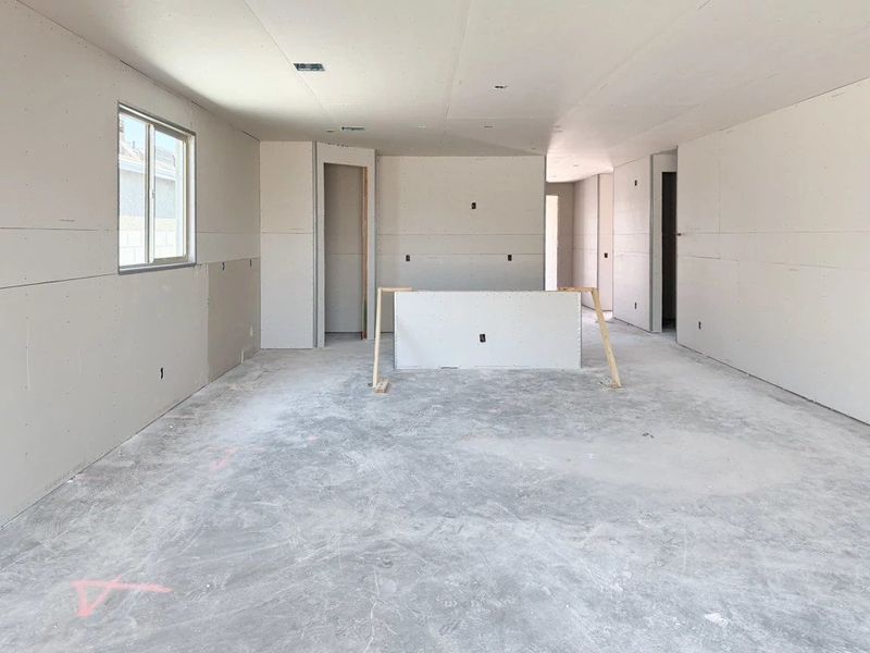 Dining and kitchen