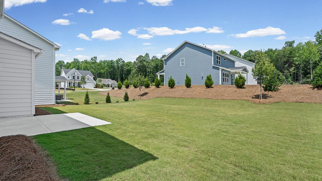 Exterior details and patio area of a home in Hunters Creek, Flowery Branch (Image 28). Exterior details and patio area of a home in Hunters Creek, Flowery Branch (Image 28).