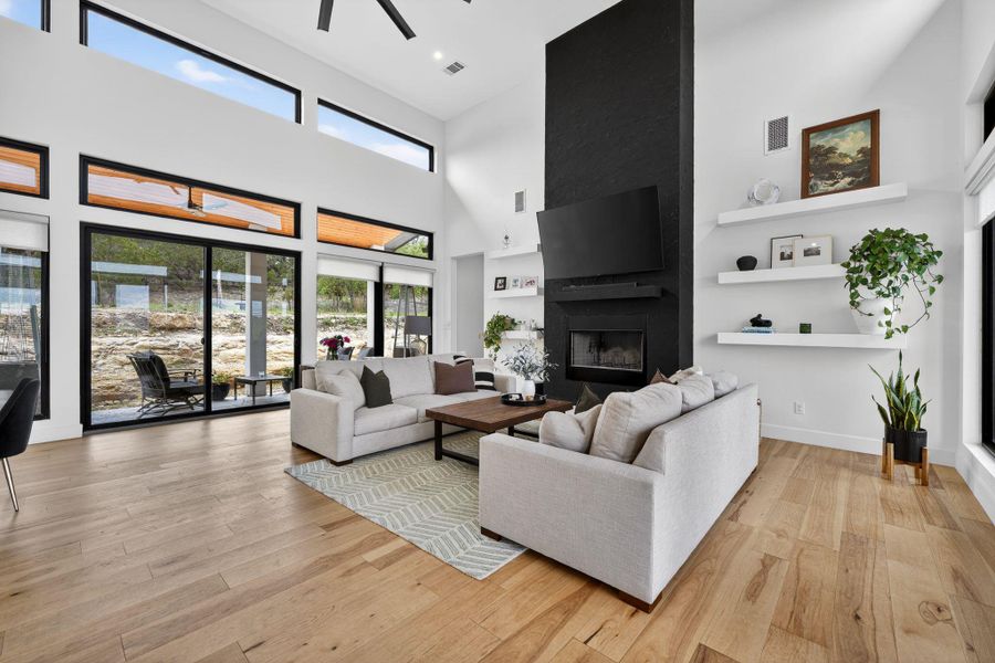Furnished interior view inside a new home in , Spicewood (Image 13).