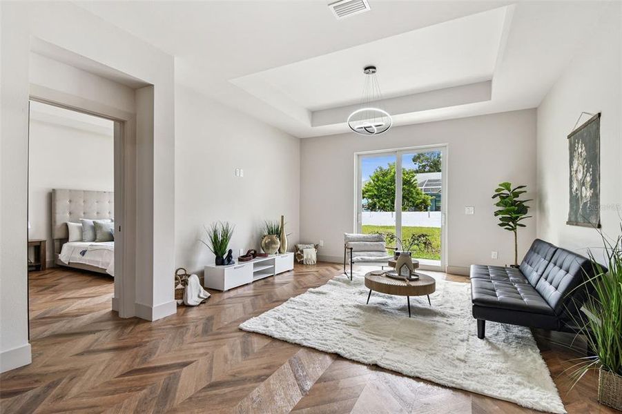 Furnished interior view inside a new home in , Tampa (Image 52).