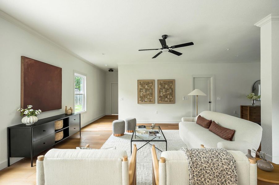 Furnished interior view inside a new home in , Austin (Image 32).