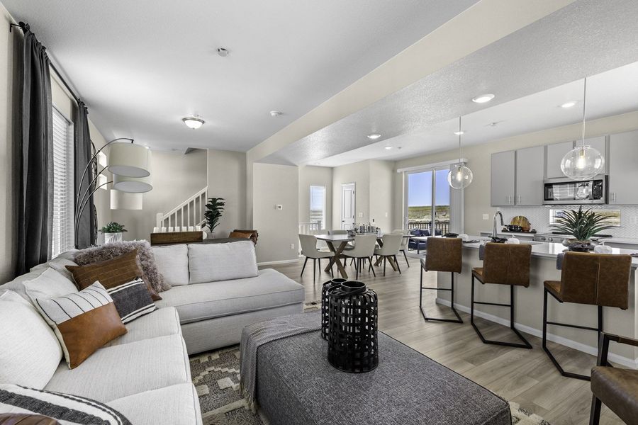 Furnished interior view inside a new home in Muegge Farms, Bennett (Image 11). Furnished interior view inside a new home in Muegge Farms, Bennett (Image 11).