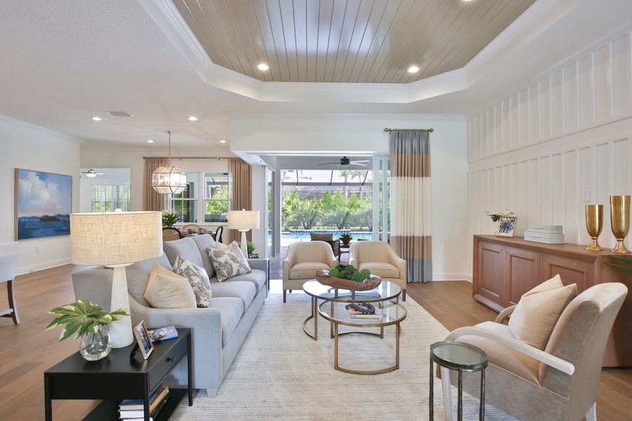 Furnished interior view inside a new home in Windward, Lakewood Ranch (Image 6).