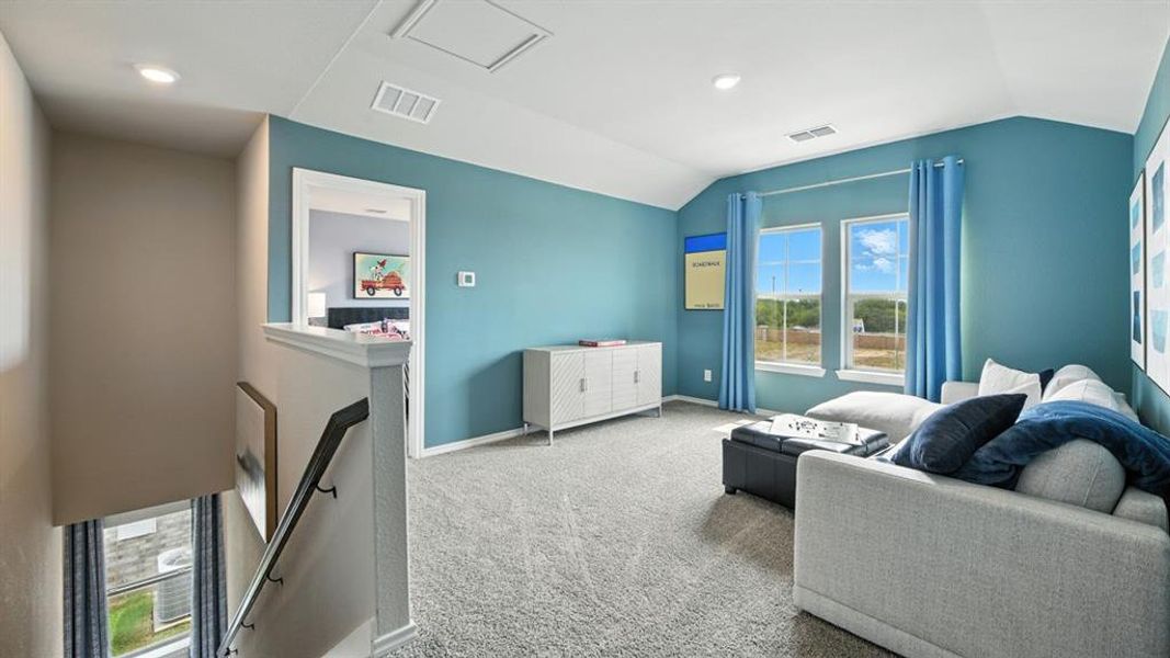 Furnished interior view inside a new home in Monarch at the Meadows, Ponder (Image 22). Furnished interior view inside a new home in Monarch at the Meadows, Ponder (Image 22).