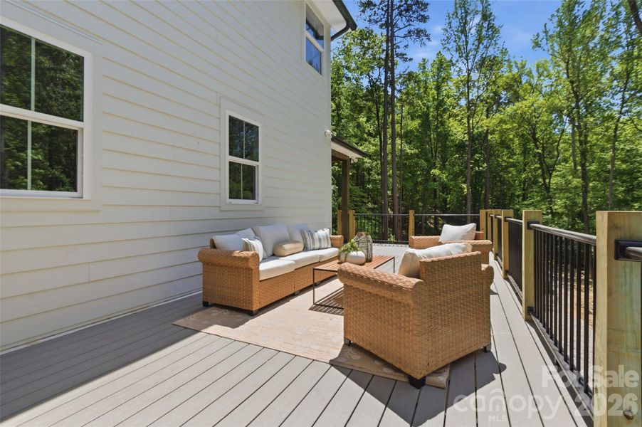 Exterior details and patio area of a home in , Matthews (Image 4).