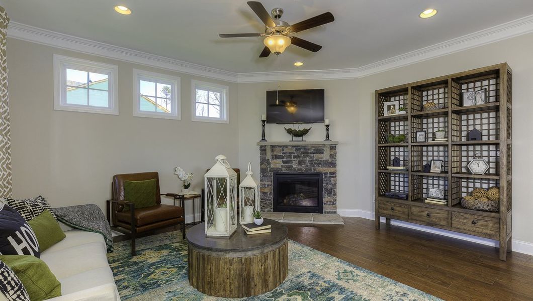 Furnished interior view inside a new home in Reserve at Tap Root Farms, Fletcher (Image 11). Furnished interior view inside a new home in Reserve at Tap Root Farms, Fletcher (Image 11).