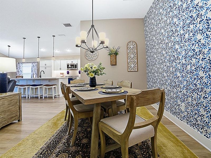 Furnished interior view inside a new home in , The Villages (Image 17). Furnished interior view inside a new home in , The Villages (Image 17).