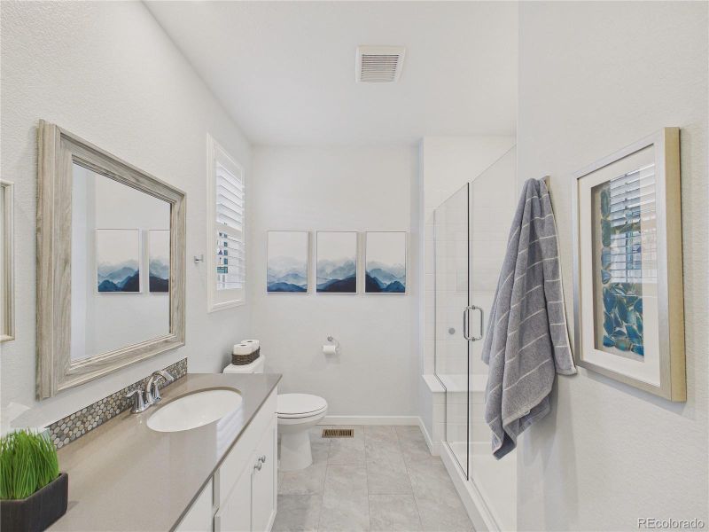 Furnished interior view inside a new home in Whisper Village, Arvada (Image 24).