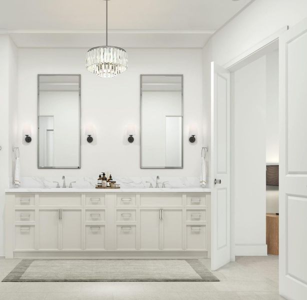 Furnished interior view inside a new home in , Houston (Image 12).