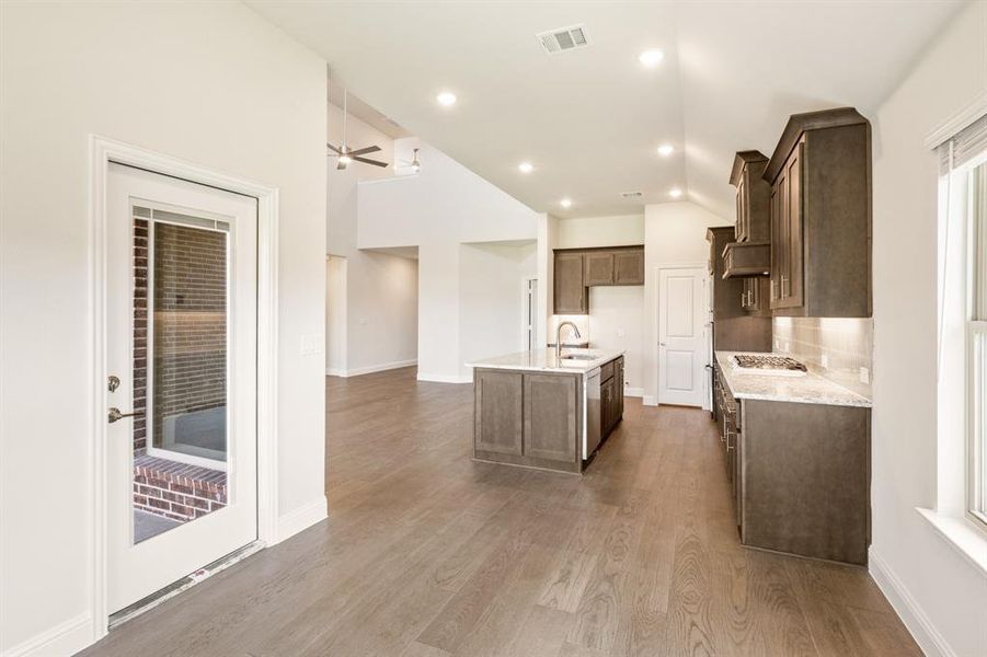 Furnished interior view inside a new home in Liberty, Melissa (Image 6). Furnished interior view inside a new home in Liberty, Melissa (Image 6).