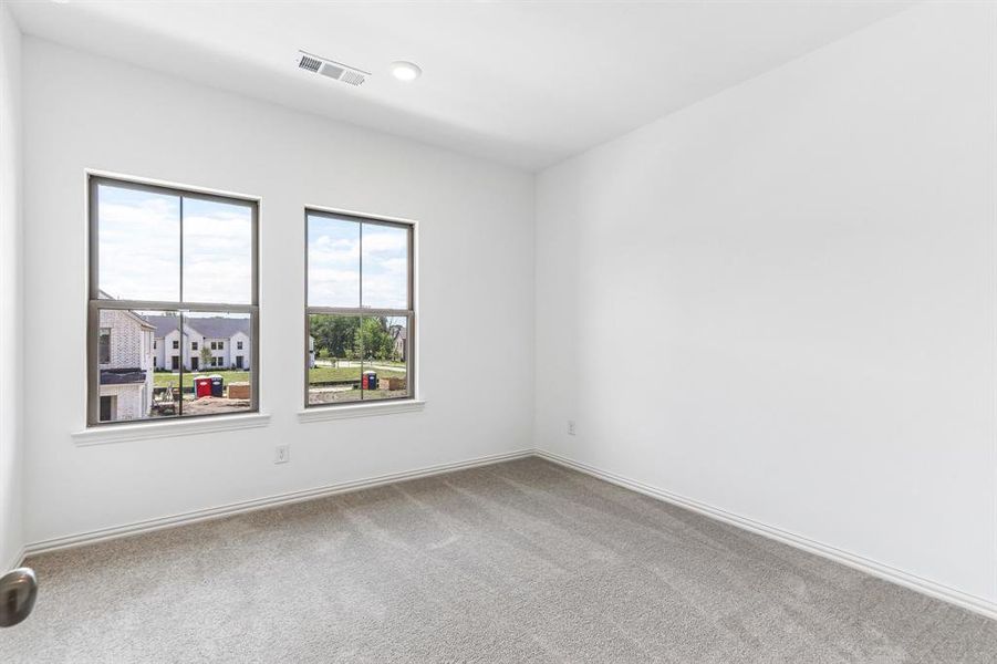 You'll find nicely sized secondary bedrooms in our Emily floor plan. You'll find nicely sized secondary bedrooms in our Emily floor plan.