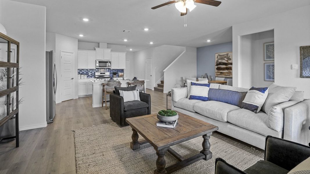 Furnished interior view inside a new home in Fireside by the Lake, Garland (Image 15).