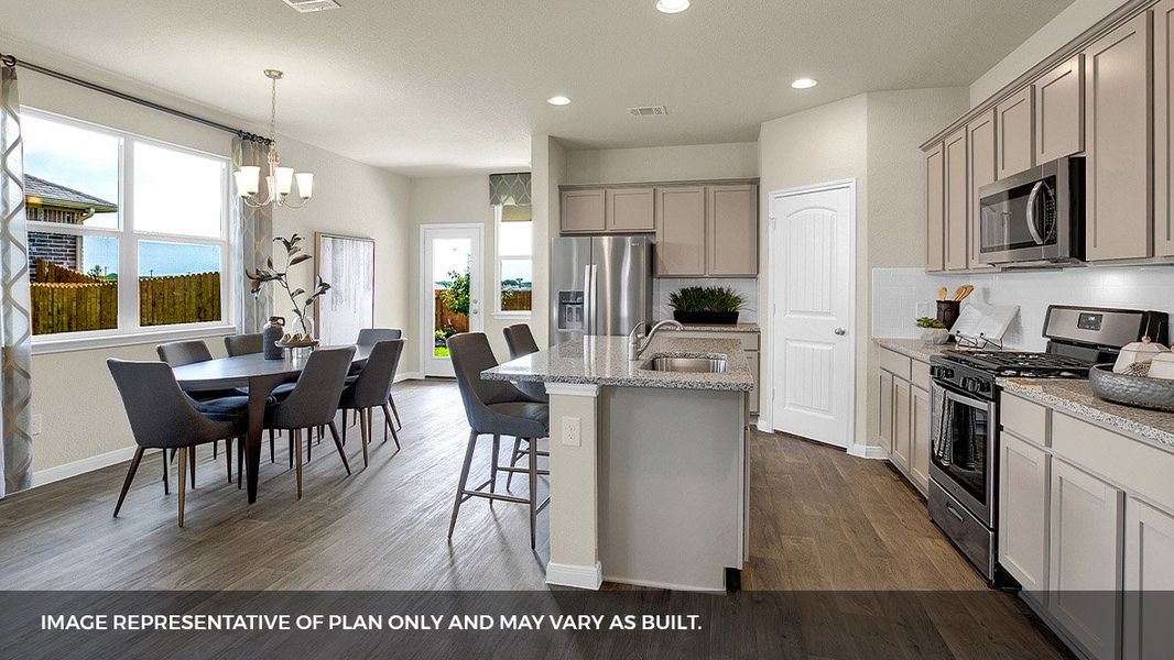 Furnished interior view inside a new home in Southgrove, Kyle (Image 9).