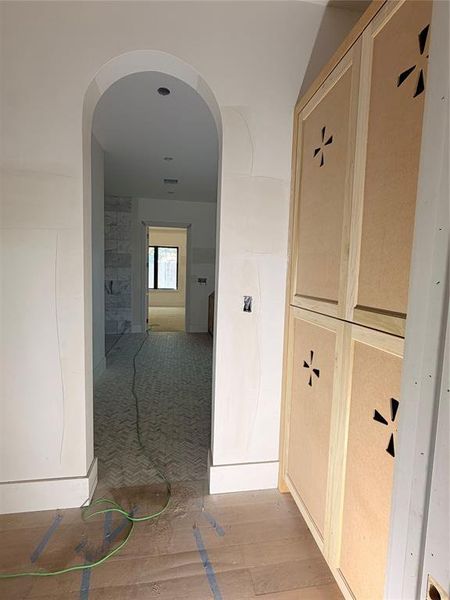 Linen closet in Primary bath/closet Linen closet in Primary bath/closet