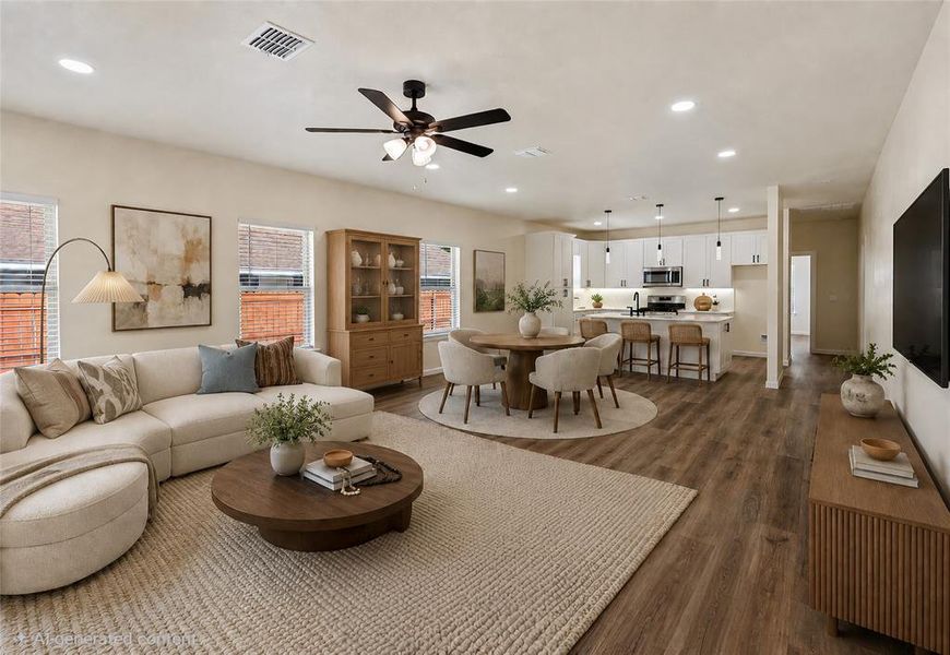 Furnished interior view inside a new home in , Fort Worth (Image 14).