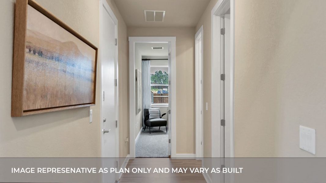 Furnished interior view inside a new home in Rosenbusch Ranch, Leander (Image 11).