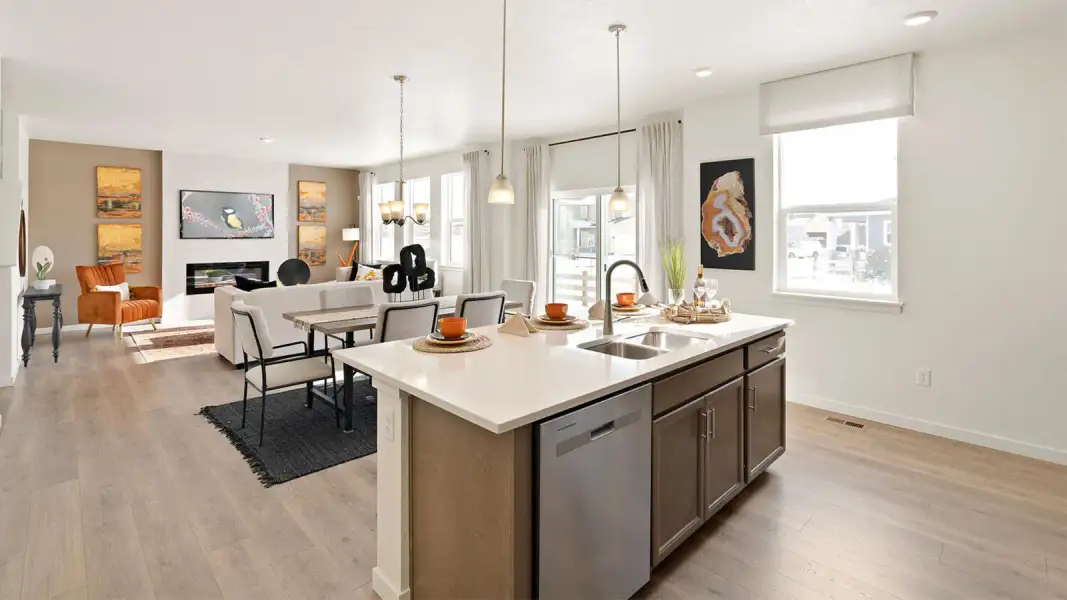 Furnished interior view inside a new home in Jackson Creek, Monument (Image 9).
