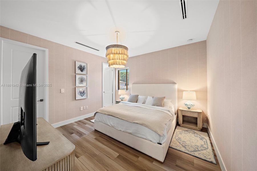 Furnished interior view inside a new home in , Miami (Image 37). Furnished interior view inside a new home in , Miami (Image 37).