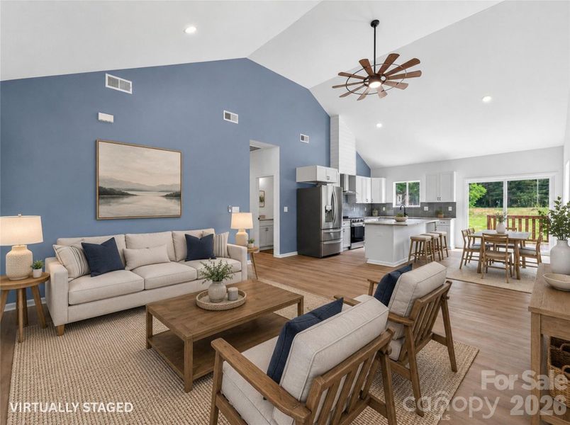 Furnished interior view inside a new home in , Cherryville (Image 9).