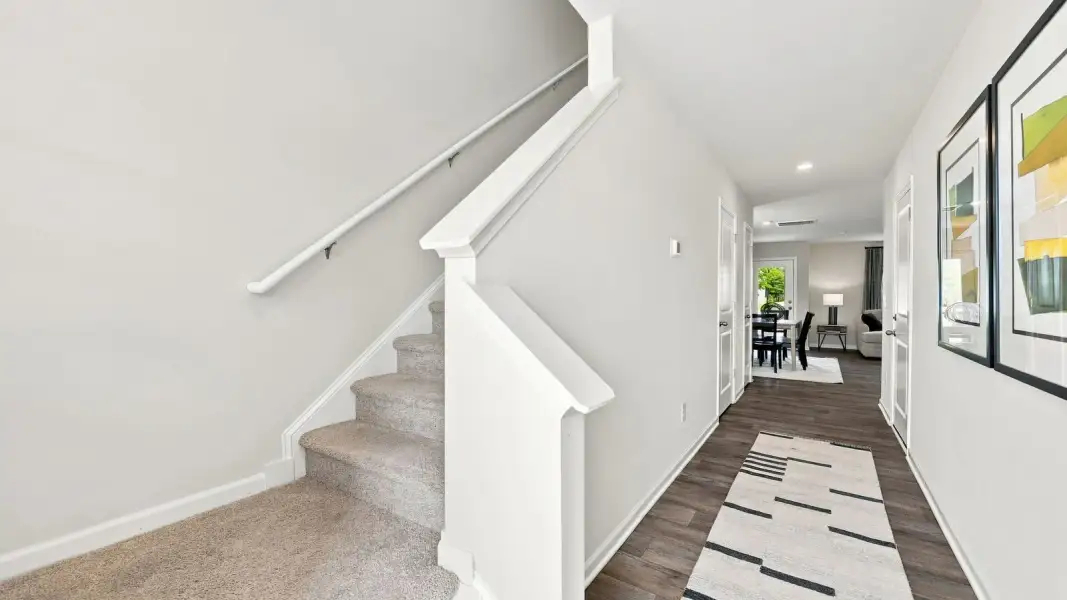 Spacious, unfurnished interior of a new home in The Townes at Hunter Hill, Rocky Mount (Image 21). Spacious, unfurnished interior of a new home in The Townes at Hunter Hill, Rocky Mount (Image 21).