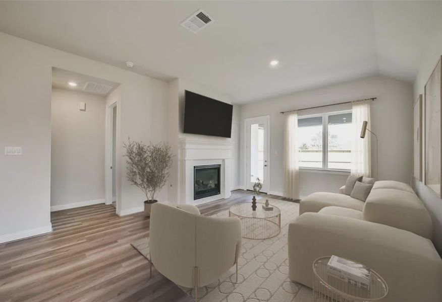 Plan 3034 great room - staged - 7 of 17