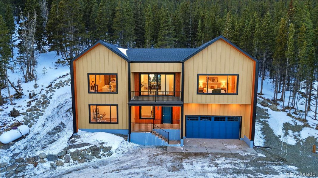 Front exterior of a new home in , Idaho Springs, CO, highlighting curb appeal (Image 1). Front exterior of a new home in , Idaho Springs, CO, highlighting curb appeal (Image 1).