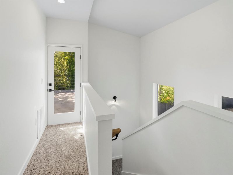 Main Home - Landing connecting Primary Bedroom with Patio