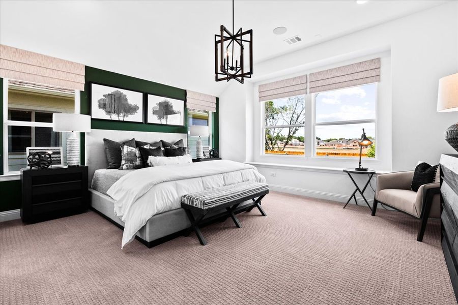 Furnished interior view inside a new home in Keeneland, Aubrey (Image 23).