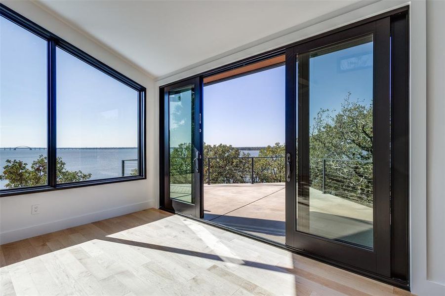 Exterior details and patio area of a home in , Oak Point (Image 16). Exterior details and patio area of a home in , Oak Point (Image 16).