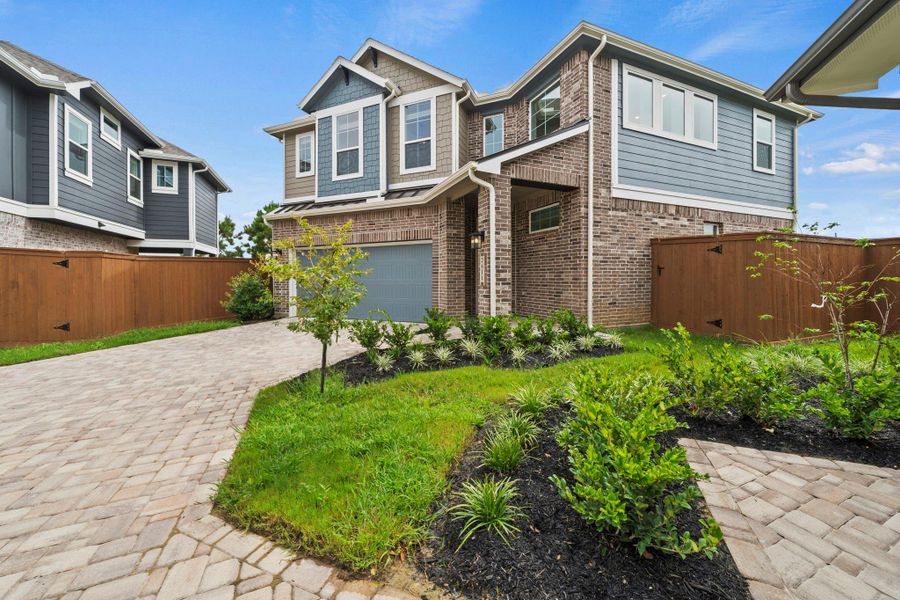 Front exterior of a new home in , Katy, TX, highlighting curb appeal (Image 2). Front exterior of a new home in , Katy, TX, highlighting curb appeal (Image 2).