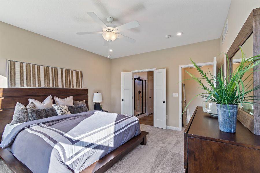 Representative furnished interior of a home built from the Edenton by Fischer Homes in Easton Park, Dallas (Image 15).