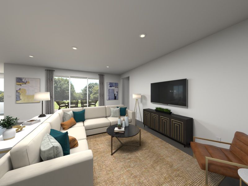 Furnished interior view inside a new home in Colbert Landings - Reserve Series, Palm Coast (Image 4). Furnished interior view inside a new home in Colbert Landings - Reserve Series, Palm Coast (Image 4).