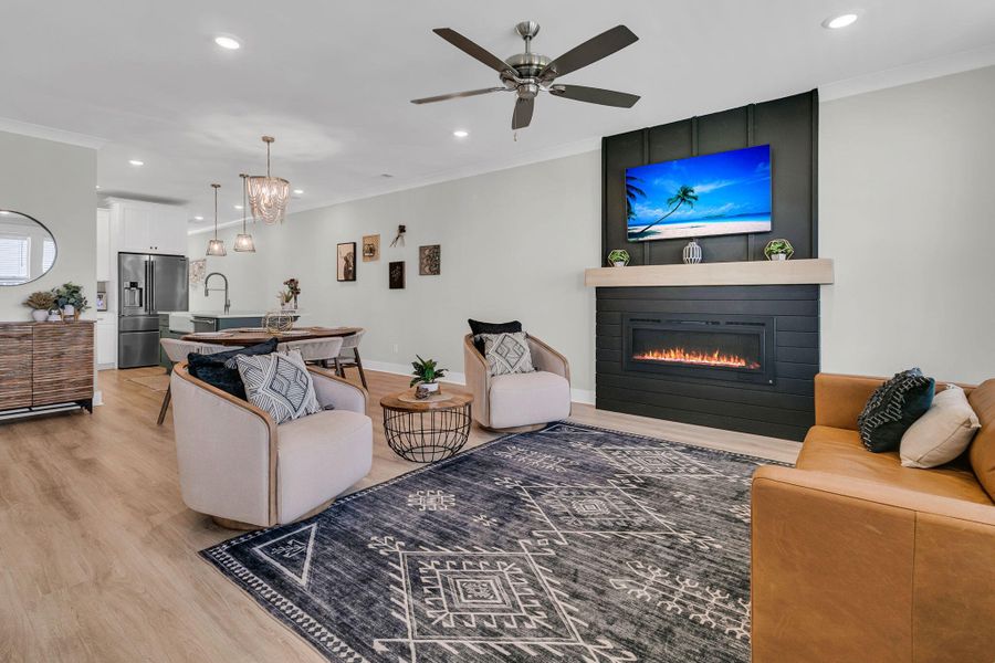 Furnished interior view inside a new home in , Summerville (Image 10).