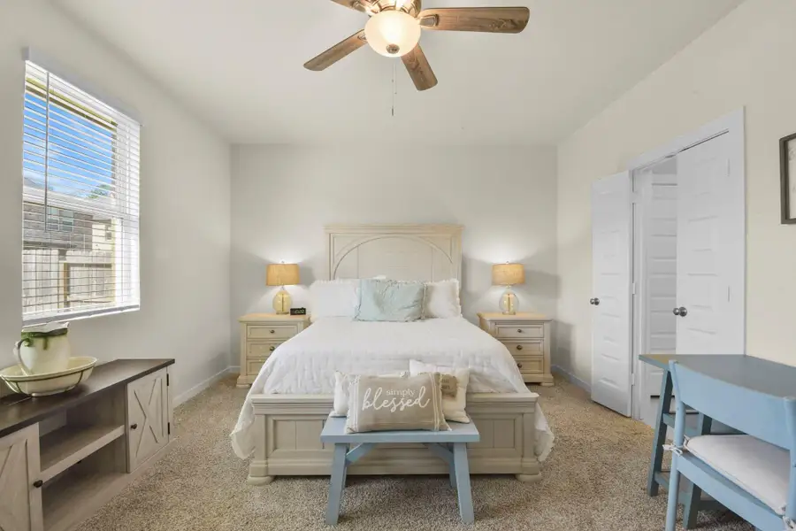 Furnished interior view inside a new home in Harper's Preserve - Traditional Series, Conroe (Image 8).