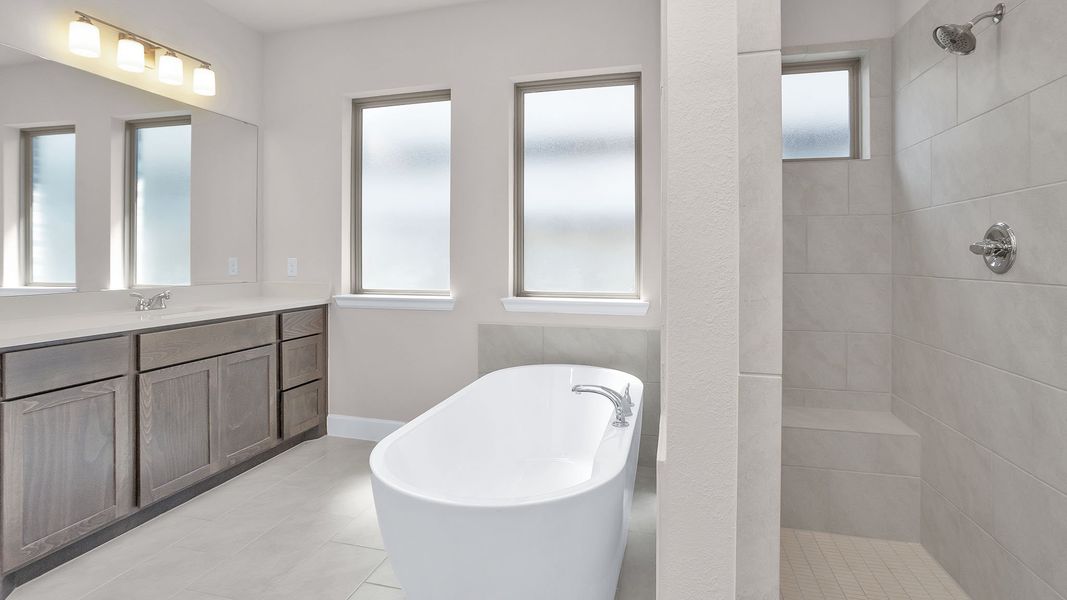 Furnished interior view inside a new home in The Highlands, Porter (Image 9).