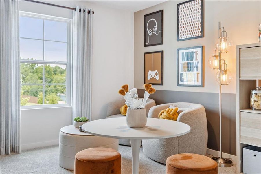 Furnished interior view inside a new home in Oak Grove Glen, Snellville (Image 11). Furnished interior view inside a new home in Oak Grove Glen, Snellville (Image 11).