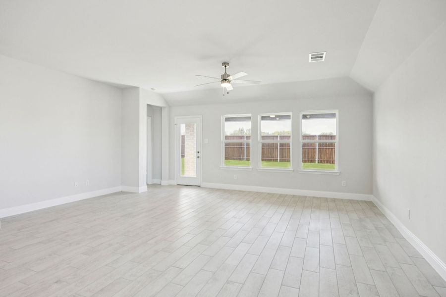 Representative unfurnished interior of a home built from the Lily IV by Megatel Homes in Venetian, Celina (Image 9). Representative unfurnished interior of a home built from the Lily IV by Megatel Homes in Venetian, Celina (Image 9).