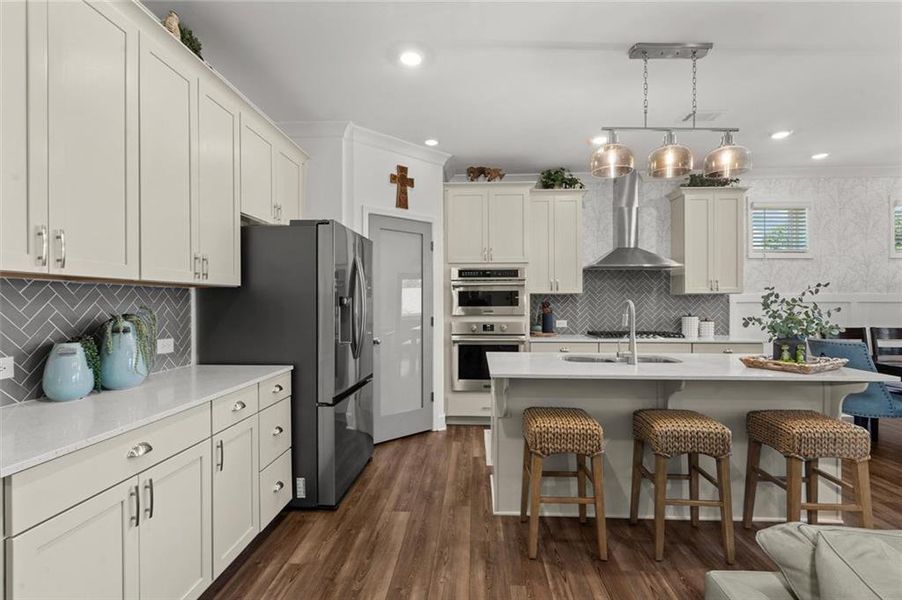 Furnished interior view inside a new home in , Canton (Image 17).