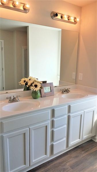 Representative furnished interior of a home built from the Emory by Piedmont Residential in Falls Creek, Flowery Branch (Image 6).