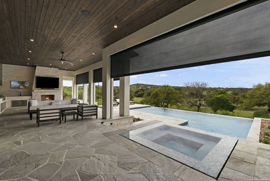 Exterior details and patio area of a home in , Boerne (Image 26).