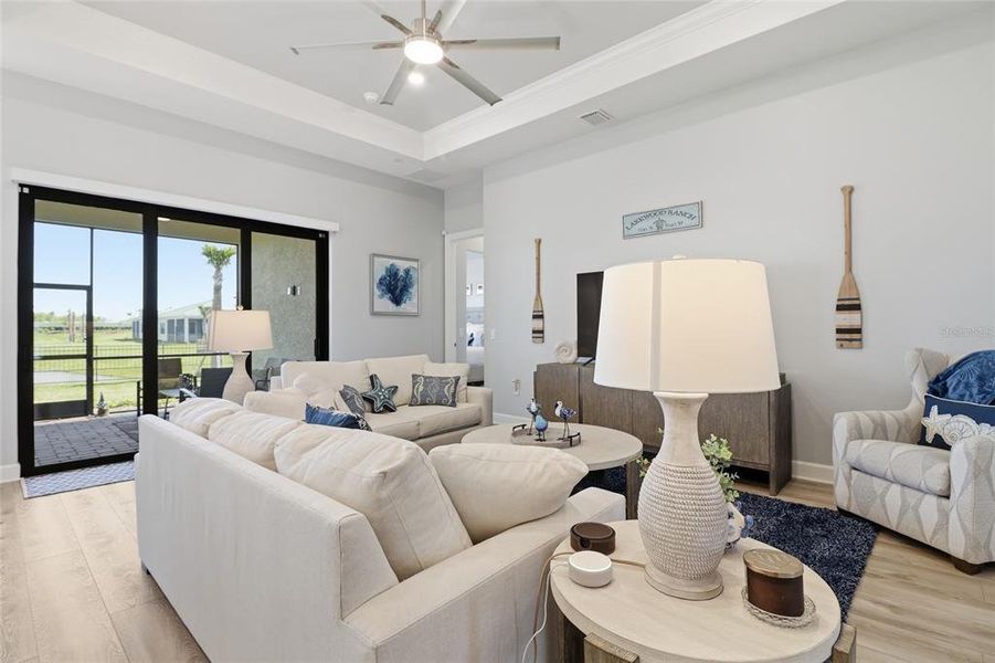 Furnished interior view inside a new home in , Lakewood Ranch (Image 39). Furnished interior view inside a new home in , Lakewood Ranch (Image 39).