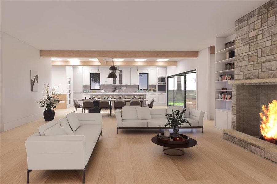 Furnished interior view inside a new home in , Dawsonville (Image 5).